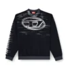 s-boxt-t1 Oval D baskılı pamuklu sweatshirt