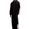 s-boxt-zip-hood-div Logo yamalı kapüşonlu sweatshirt