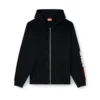 s-boxt-zip-hood-div Logo yamalı kapüşonlu sweatshirt