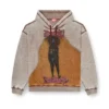 s-boxton-hood Baskılı ve çivili kapüşonlu sweatshirt