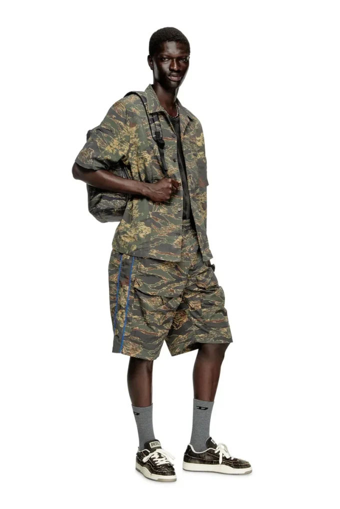 s-brack-epbw Karışık kamuflaj desenli gömlek