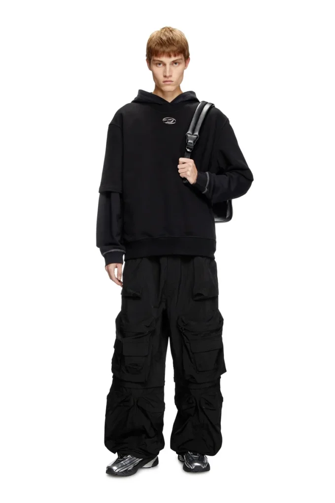 s-cooling-l1 Metalik logolu yarım kollu sweatshirt