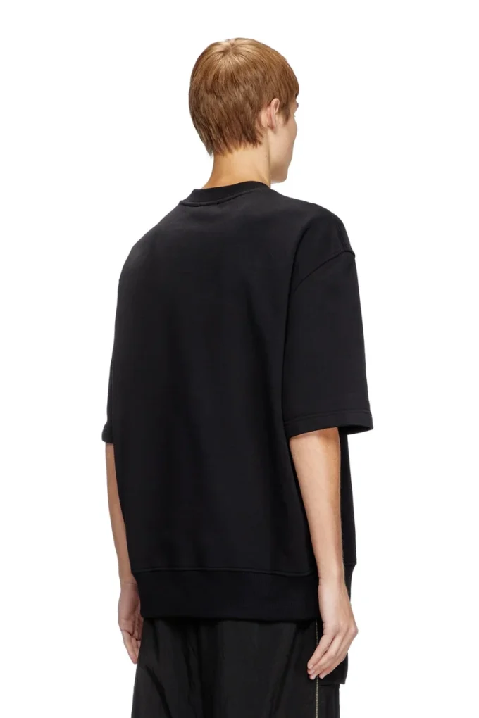 s-cooling-l1 Metalik logolu yarım kollu sweatshirt