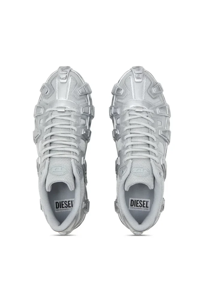s-d-griffe low S-D-Griffe-Metallic spor ayakkabı, file ve PU