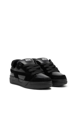 s-d-ollie low D-Ollie-Monochrome süet ve deri spor ayakkabı