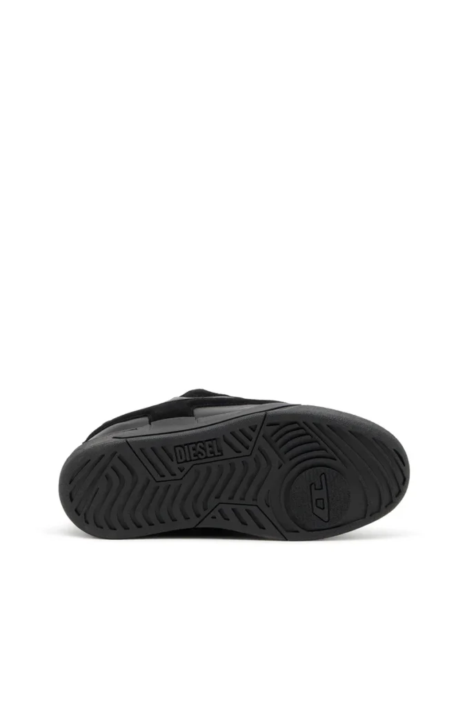 s-d-ollie low D-Ollie-Monochrome süet ve deri spor ayakkabı