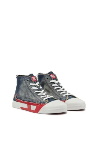 s-d-verse mid ii D-Verse-Yüksek bilekli, D logolu kot sneaker