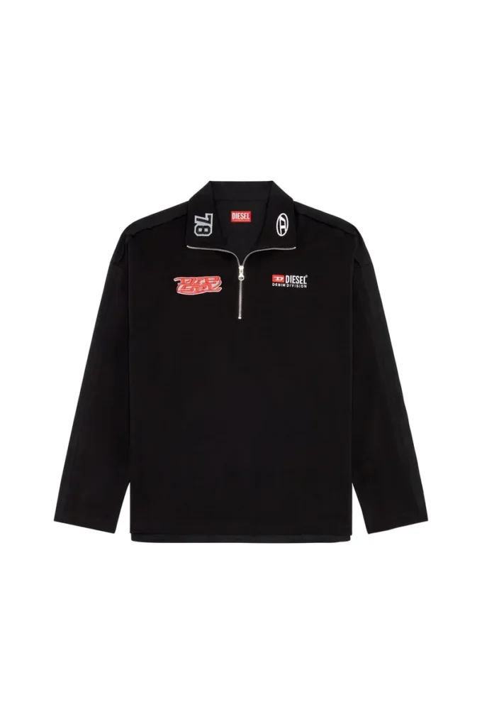 s-gander-r Jersey ve poplin yarım fermuarlı gömlek