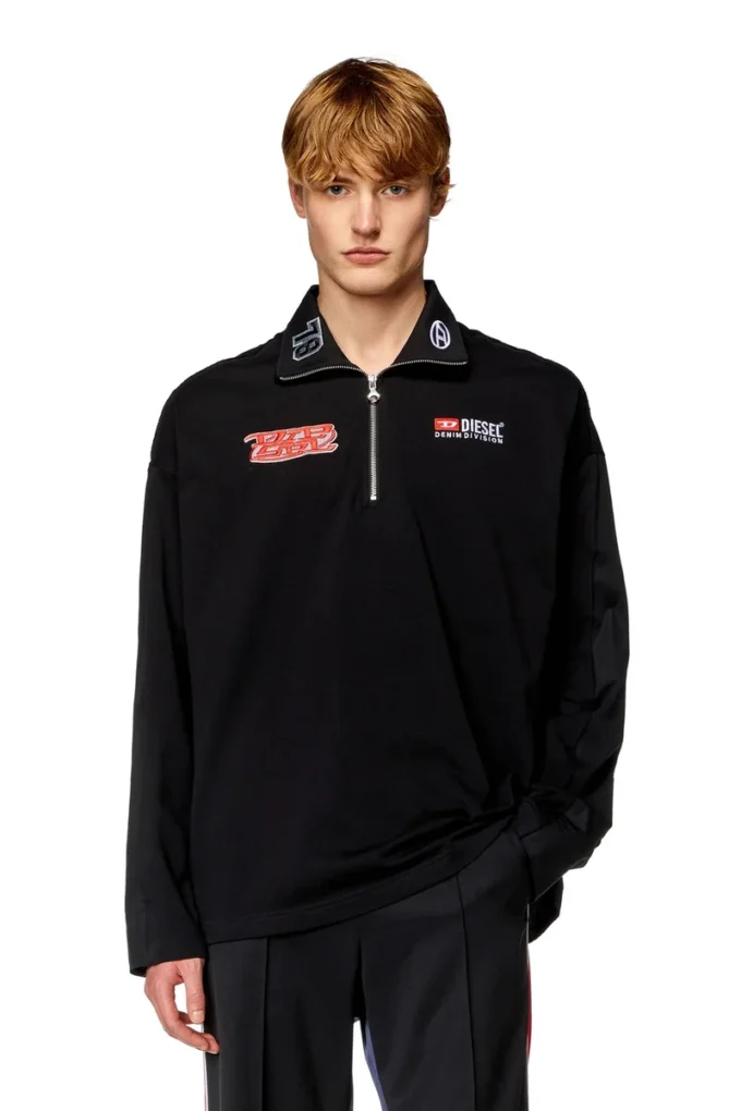 s-gander-r Jersey ve poplin yarım fermuarlı gömlek