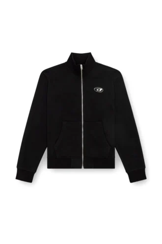 s-ginni-zip-od Metalik logolu fermuarlı sweatshirt