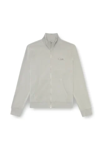 s-ginni-zip-od Metalik logolu fermuarlı sweatshirt