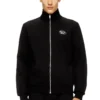 s-ginni-zip-od Metalik logolu fermuarlı sweatshirt
