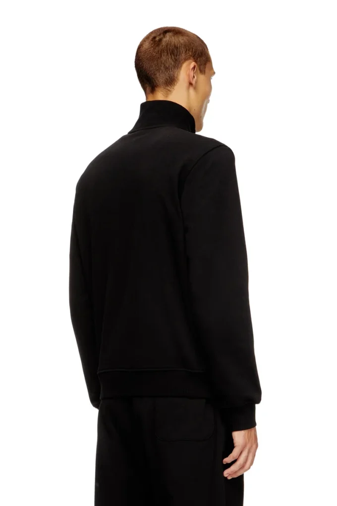 s-ginni-zip-od Metalik logolu fermuarlı sweatshirt