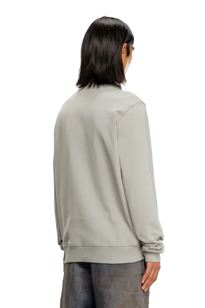 s-ginni-zip-od Metalik logolu fermuarlı sweatshirt