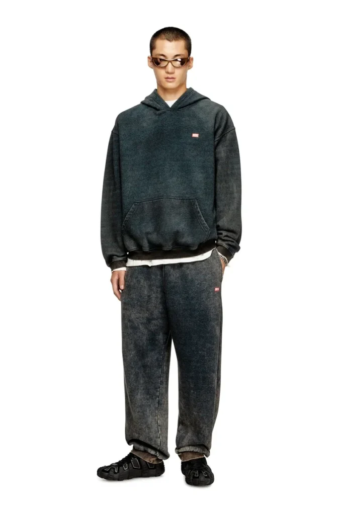 s-kai Kanguru cepli pamuklu kapüşonlu sweatshirt