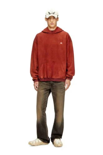 s-kai Kanguru cepli pamuklu kapüşonlu sweatshirt