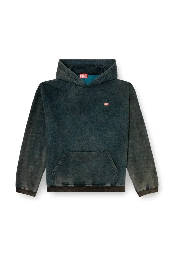 s-kai Kanguru cepli pamuklu kapüşonlu sweatshirt