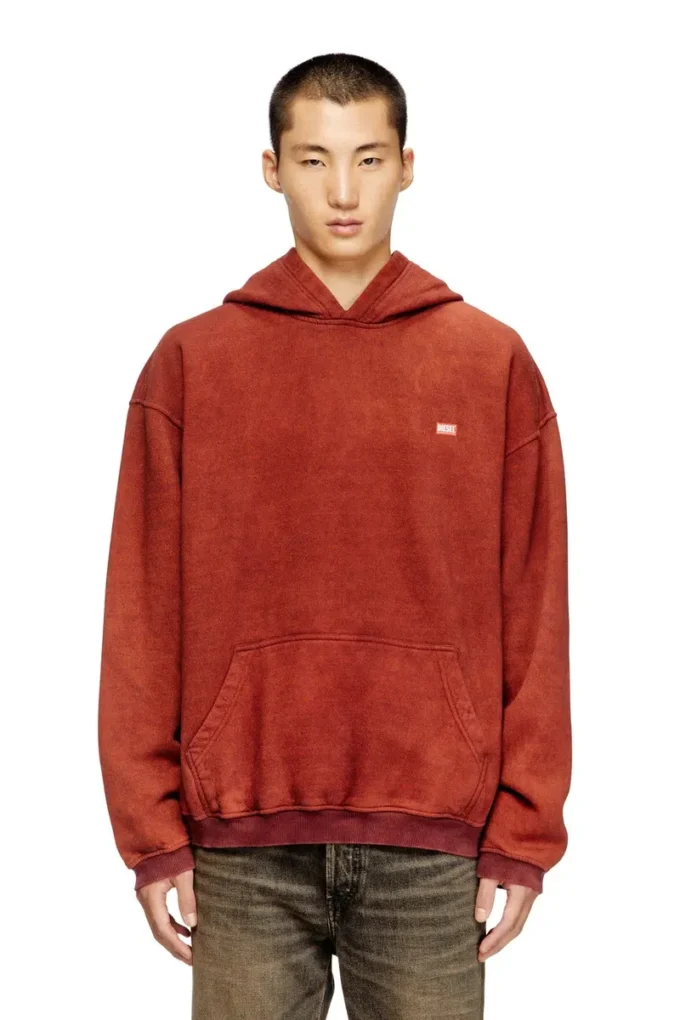 s-kai Kanguru cepli pamuklu kapüşonlu sweatshirt