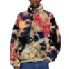 s-luke Graffiti motifli teddy-fleece ceket