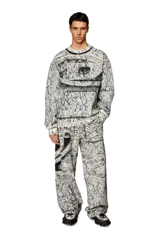 s-macoval Çatlak kaplamalı sweatshirt