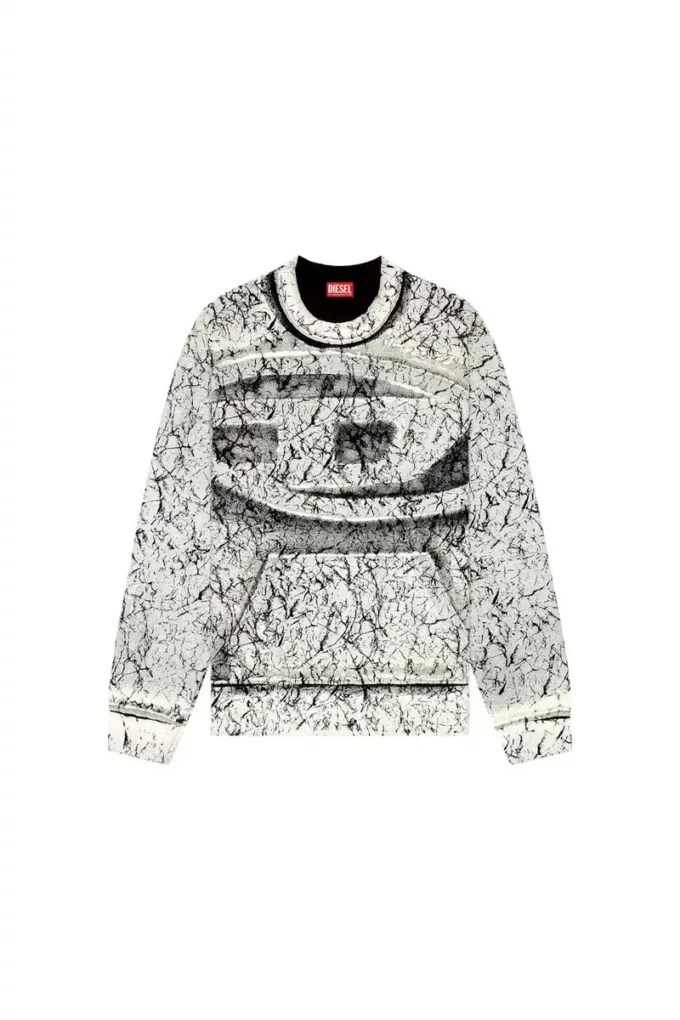 s-macoval Çatlak kaplamalı sweatshirt