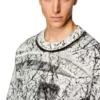 s-macoval Çatlak kaplamalı sweatshirt