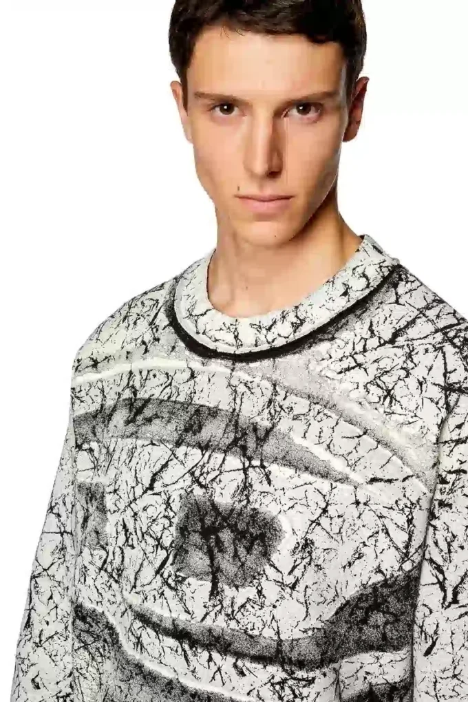s-macoval Çatlak kaplamalı sweatshirt