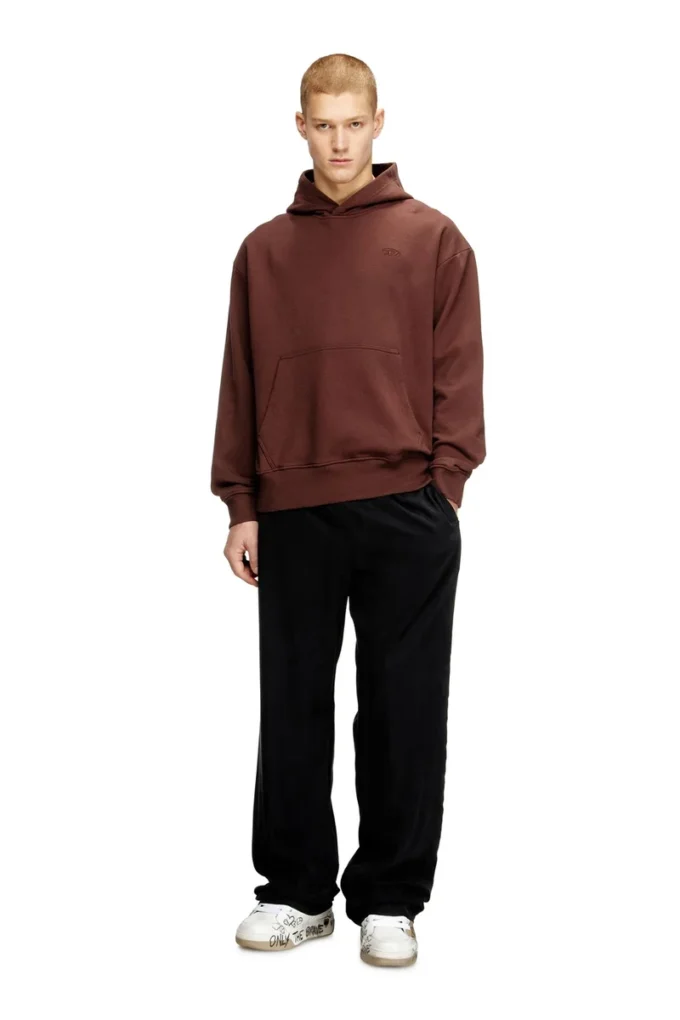 s-macs-hood-megoval-d Logo nakışlı kapüşonlu sweatshirt