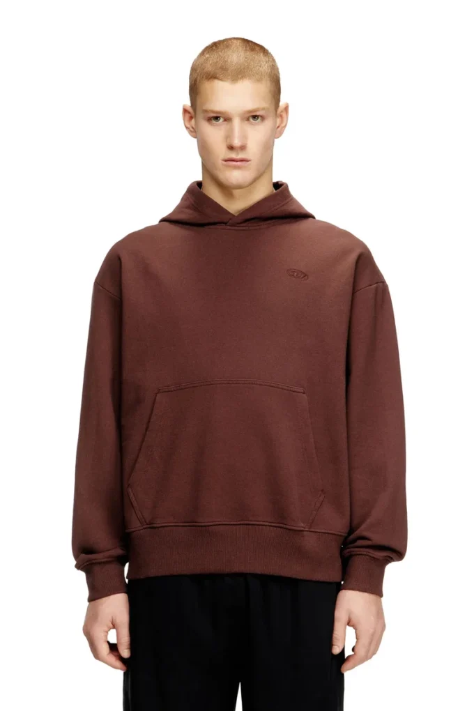 s-macs-hood-megoval-d Logo nakışlı kapüşonlu sweatshirt