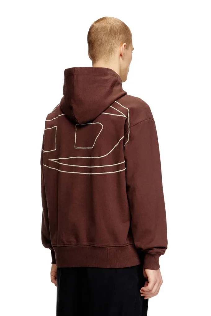 s-macs-hood-megoval-d Logo nakışlı kapüşonlu sweatshirt