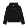s-macs-hood-od Metalik logolu kapüşonlu sweatshirt