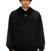 s-macs-hood-od Metalik logolu kapüşonlu sweatshirt