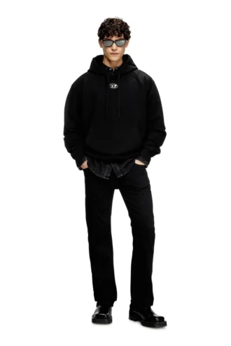 s-macs-hood-od Metalik logolu oversize kapüşonlu sweatshirt