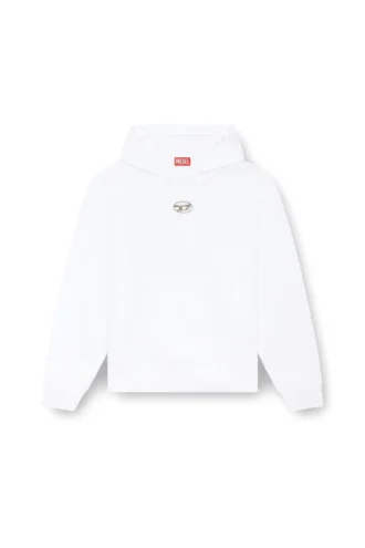 s-macs-hood-od Metalik logolu oversize kapüşonlu sweatshirt