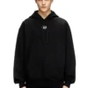 s-macs-hood-od Metalik logolu oversize kapüşonlu sweatshirt
