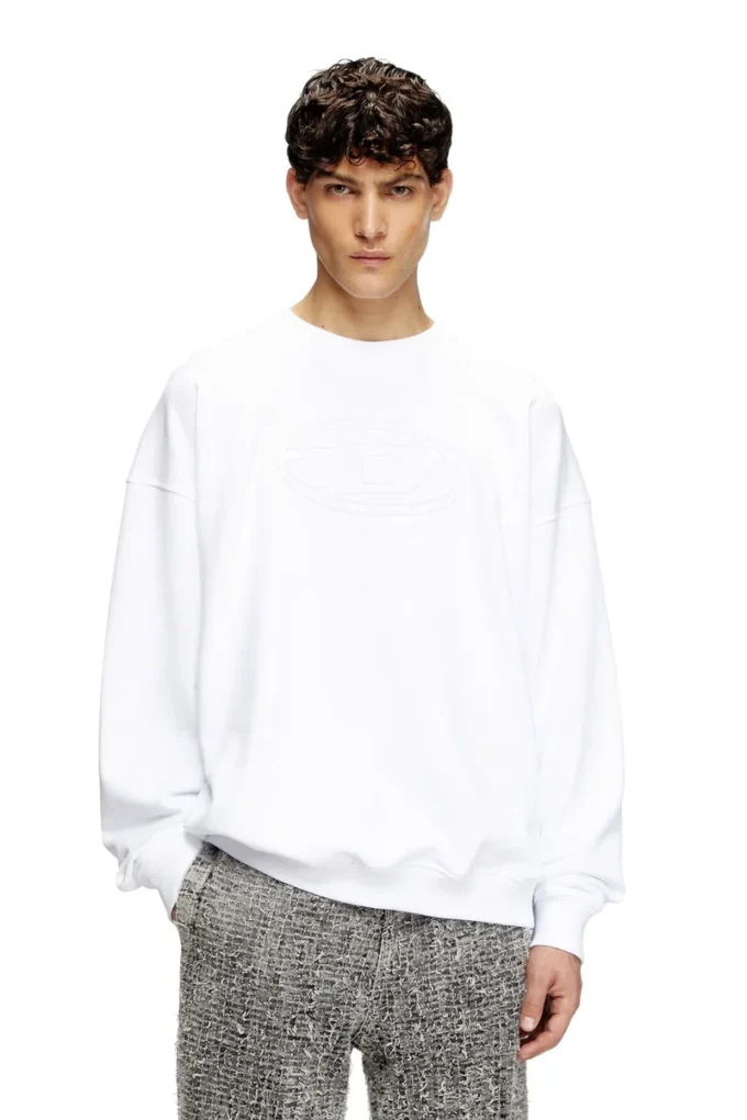 s-mart-bigoval Kabartmalı Oval D sweatshirt