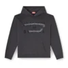 s-norman-hood D aplike pamuklu kapüşonlu sweatshirt