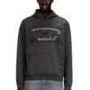 s-norman-hood D aplike pamuklu kapüşonlu sweatshirt