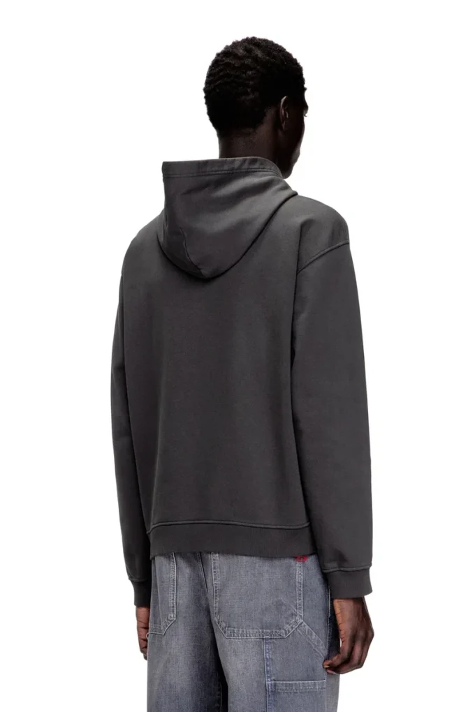 s-norman-hood D aplike pamuklu kapüşonlu sweatshirt