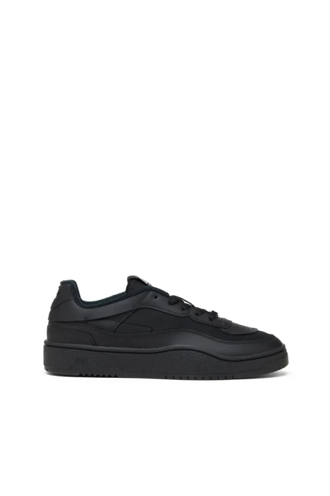 s-oval skate low S-Oval Skate-Kumaş panelli deri spor ayakkabı