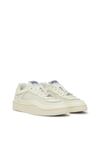 s-oval skate low S-Oval Skate-Kumaş panelli deri spor ayakkabı