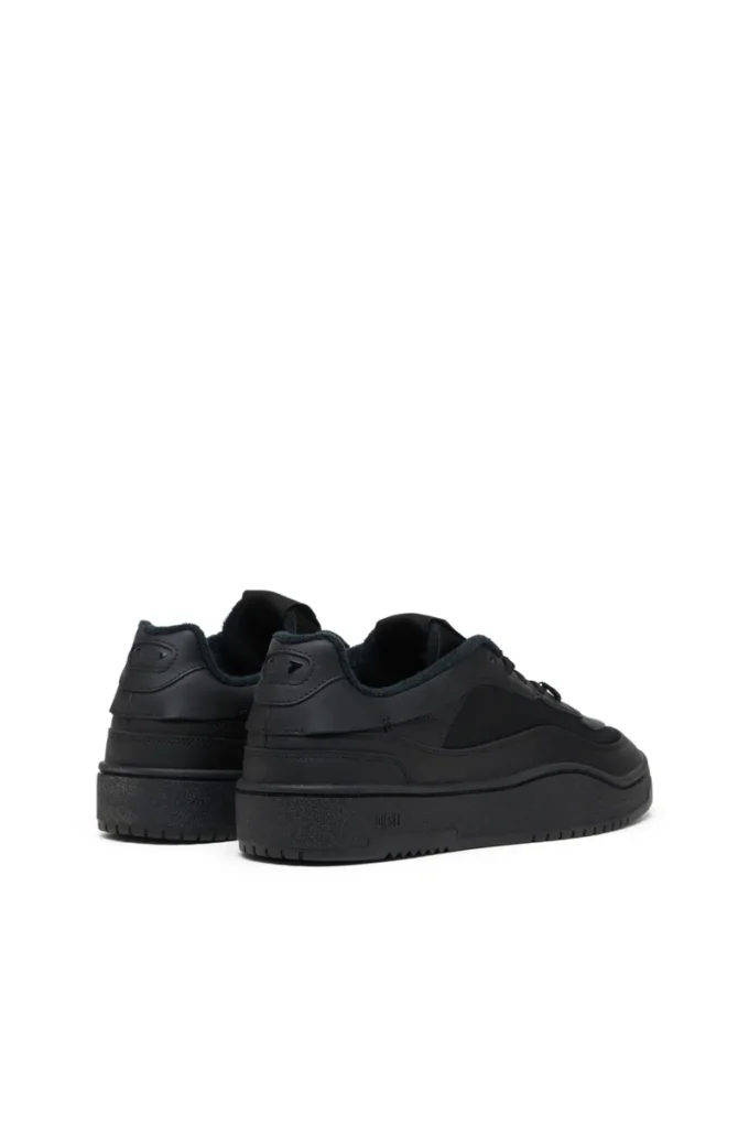 s-oval skate low S-Oval Skate-Kumaş panelli deri spor ayakkabı
