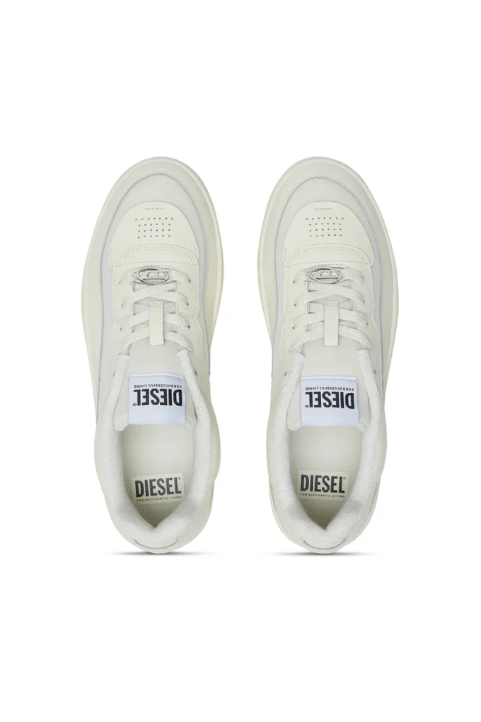 s-oval skate low S-Oval Skate-Kumaş panelli deri spor ayakkabı