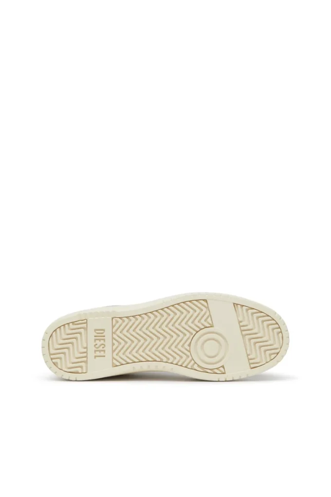 s-oval skate low S-Oval Skate-Kumaş panelli deri spor ayakkabı