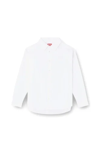 s-simply-gsbh Nakışlı streç poplin gömlek