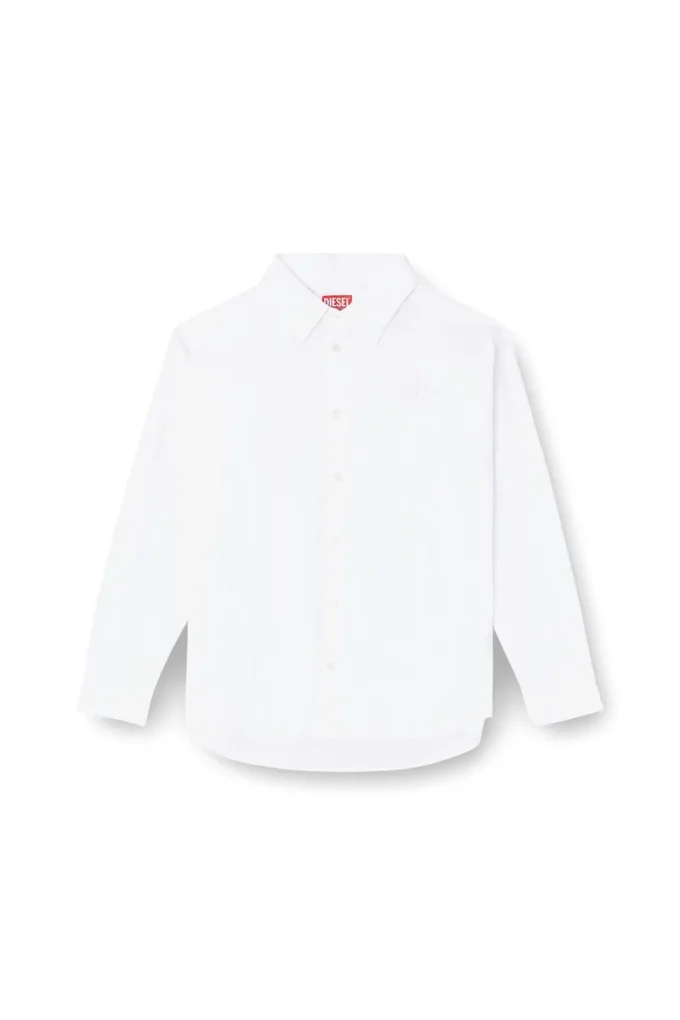 s-simply-gsbh Nakışlı streç poplin gömlek