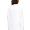s-simply-gsbh Nakışlı streç poplin gömlek