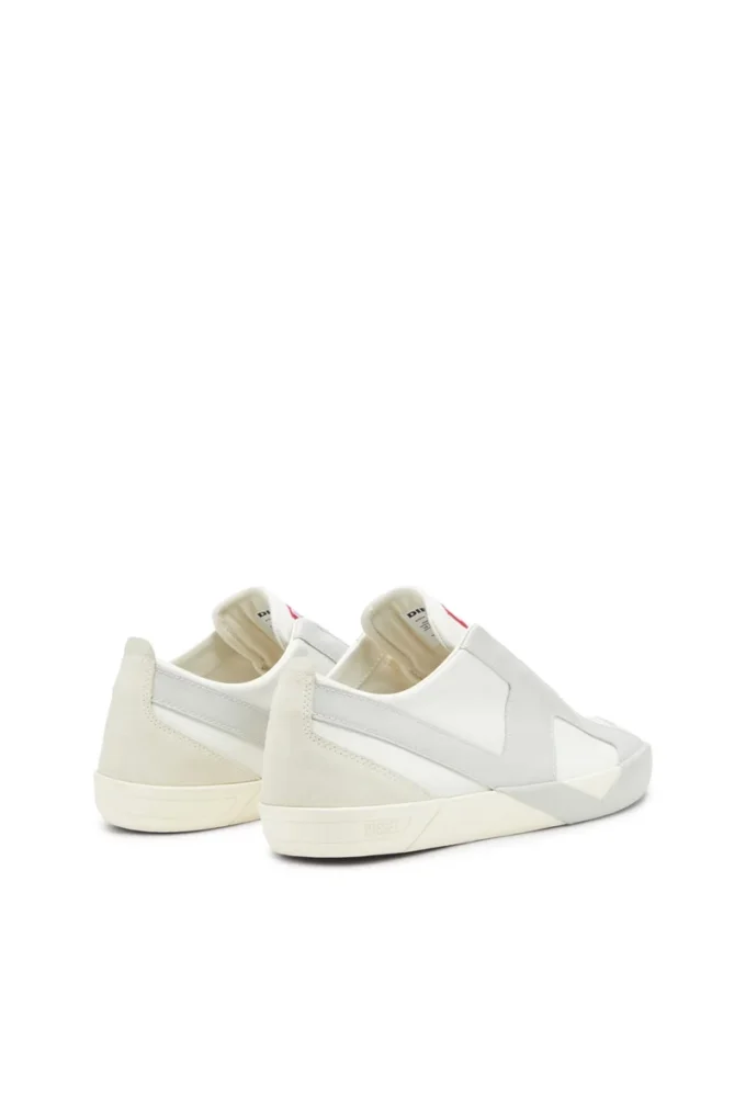 s-slante-d low S-Slante-D-Sneakers süet ve deri, D logolu
