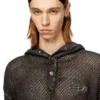 s-thug-fishnet Tam kapanan kapüşonlu file kapüşonlu sweatshirt