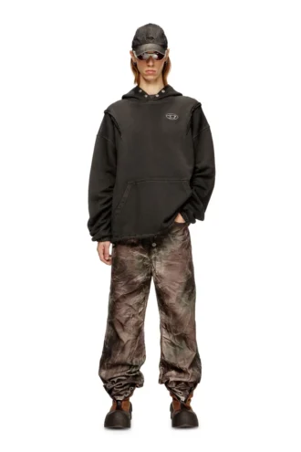 s-thug-hoodie Soluk efektli kapüşonlu sweatshirt